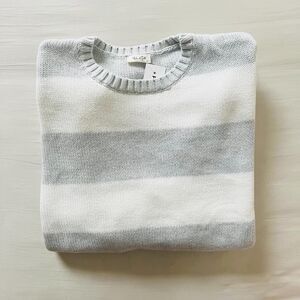 BNWT Brandy Melville/John Galt Gray/White Brianna Sweater
